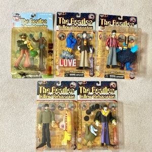 Bundle of (5) Beatle’s Yellow Sun Figurines